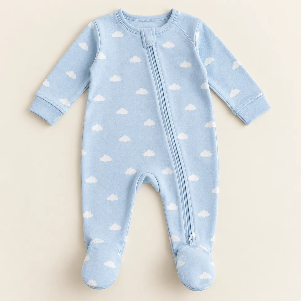 Cloud Nine Zip Sleepsuit